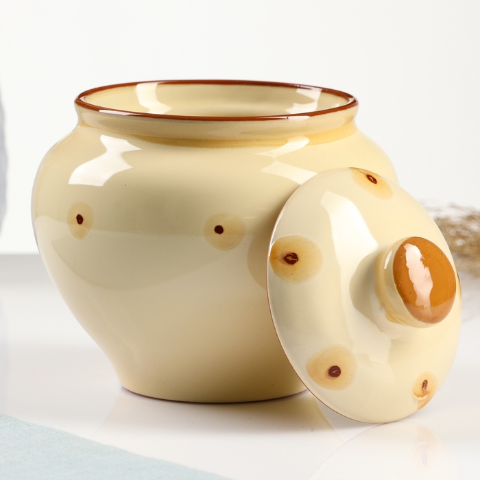 Горшок для запекания Горшок для запекания "Русский" 0,7л / 14х14см, карамель