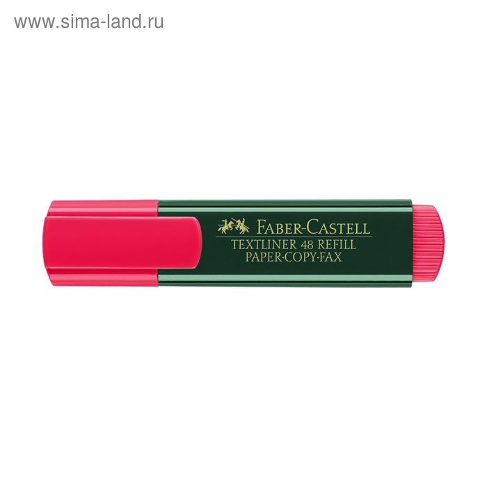 Маркер Текстовыделитель 5,0 мм, Faber-Castell TL 48, красный TL, 154821