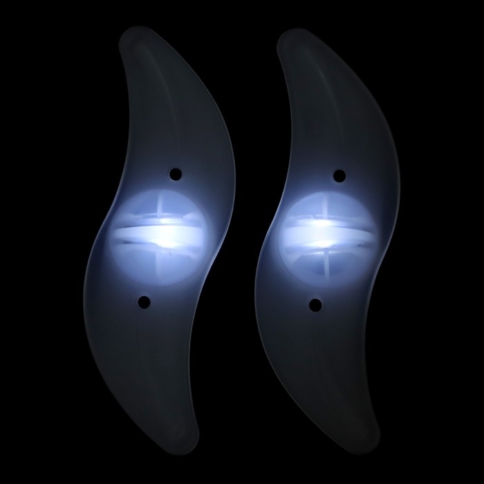 Фонарь велосипедный на спицу, водонепроницаемый, 1 диод, 12.5 х 3.5 х 2 см, 2 шт, белый Фонарь велосипедный на спицу, водонепроницаемый, 1 диод, 12.5 х 3.5 х 2 см, 2 шт, белый