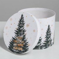 Набор подарочных коробок 5 в 1 &laquo;Белое золото&raquo;, 13 х 14‒19.5 х 22 см, Новый год