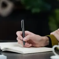 Ручка шариковая Scribo, матовая серая Ручка шариковая Scribo, матовая серая