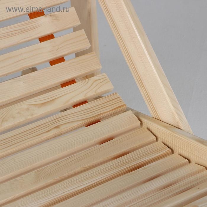 Шезлонг гибкий, усиленный, лакированный, хвоя, 100×65×78см Шезлонг гибкий, усиленный, лакированный, хвоя, 100×65×78см