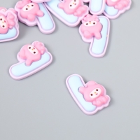 Декор для творчества "Цифра 1 со зверюшкой" набор 10 шт 2,4х1,6 см Декор для творчества "Цифра 1 со зверюшкой" набор 10 шт 2,4х1,6 см