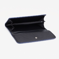 Кошелёк женский на кнопке, цвет синий Кошелёк женский на кнопке, цвет синий