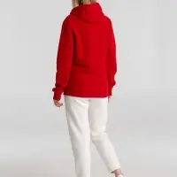 Толстовка с капюшоном унисекс King, красная, размер 4XL