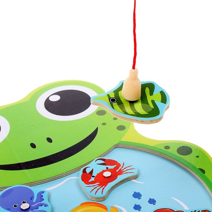 Рыбалка «Лягушонок», 8 элементов + 2 удочки Рыбалка «Лягушонок», 8 элементов + 2 удочки