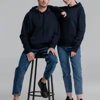 Толстовка с капюшоном Slam 320, темно-синяя, размер M