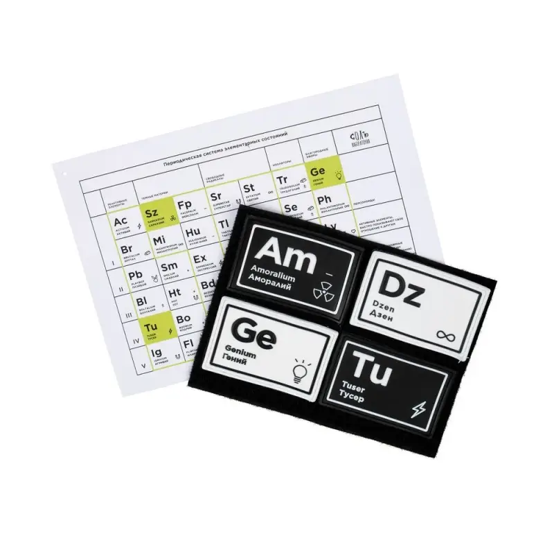 Комплект из 4 шевронов &laquo;Химия состояний&raquo;