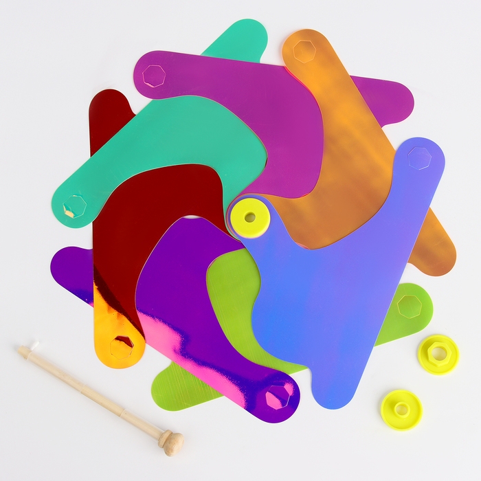 Ветерок &laquo;Цветок&raquo; на деревянной палочке