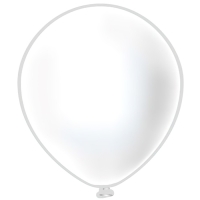 Шар латексный 24" Пастель белый, набор 10 шт.