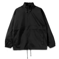 Ветровка из нейлона Surf 210 черная, размер XXL Ветровка из нейлона Surf 210 черная, размер XXL