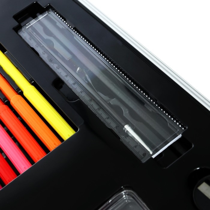 Набор для рисования в деревянной коробке, обтянутой пвх, большой Набор для рисования в деревянной коробке, обтянутой пвх, большой