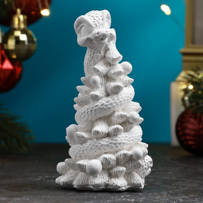 Фигура для раскраски Фигура для раскраски "Змея на елке" 10см