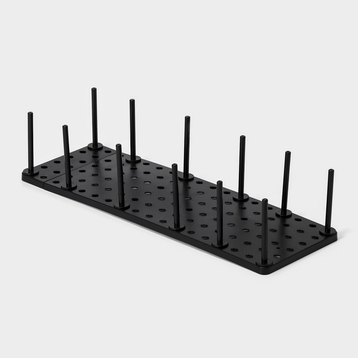 Органайзер для ящиков с регулировкой размера, 45&times;15&times;10 см, цвет чёрный