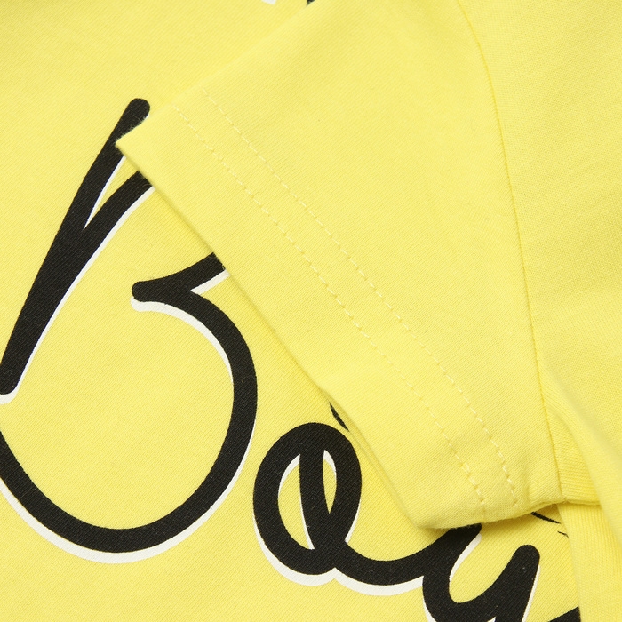 Комплект для мальчика (футболка/шорты), цвет жёлтый/серый, рост 86 см