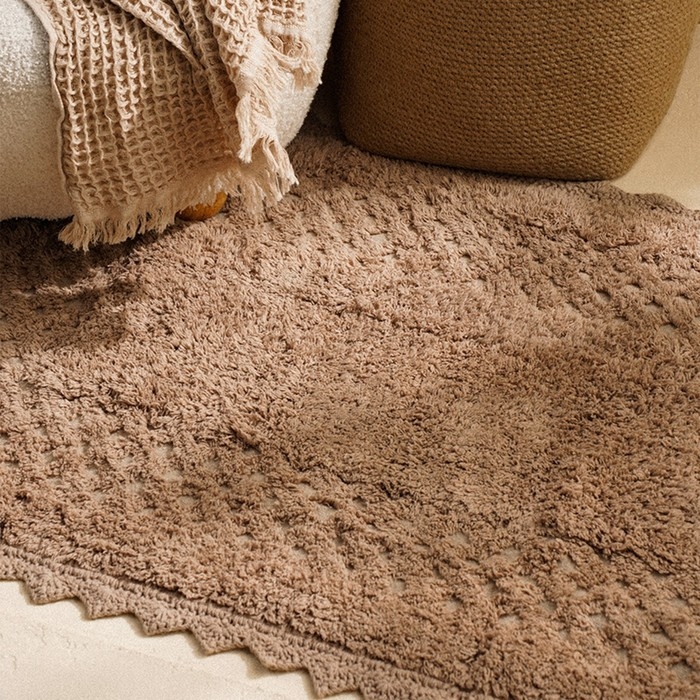 Коврики для ванной SL Home, 2 шт: 50×70 см, 60×100 см, цвет кремовый Коврики для ванной SL Home, 2 шт: 50×70 см, 60×100 см, цвет кремовый