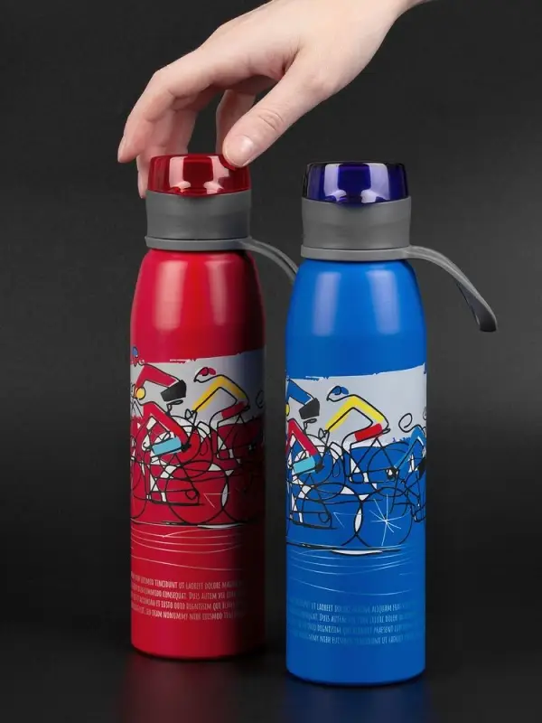 Бутылка для воды Billy Gym, матовая красная Бутылка для воды Billy Gym, матовая красная