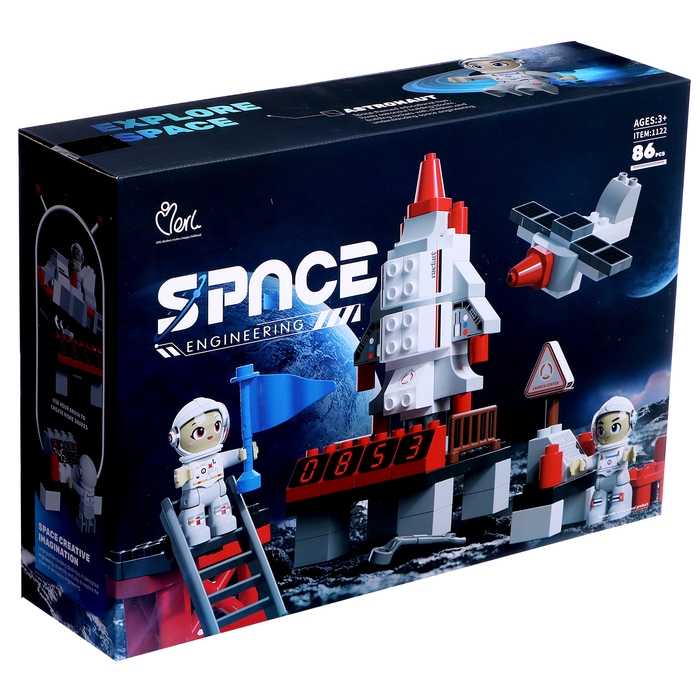 Конструктор &laquo;Большие Блоки. Космос&raquo;, 86 деталей