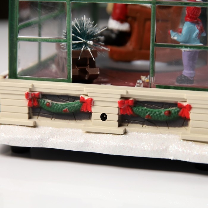 Светодиодная фигура &laquo;Дед Мороз в кресле&raquo; 23 &times; 15 &times; 14 см, полистоун, батарейки ААх3 (не в комплекте), USB, свечение мульти