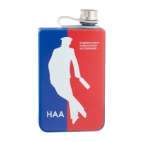 Фляжка для алкоголя "НАА", нержавеющая сталь, подарочная, 270 мл, 9 oz