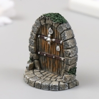 Фигурка для флорариума полистоун "Арочные садовые ворота" 5,5х3х5,5 см