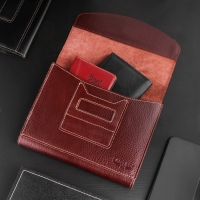 Папка для автодокументов Cartage, натуральная кожа, коричневая, 22 х 18 х 4,5 см Папка для автодокументов Cartage, натуральная кожа, коричневая, 22 х 18 х 4,5 см