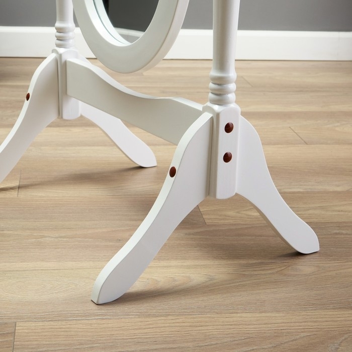 Зеркало "псише" напольное, 58 х 41 х 142 см, цвет белый