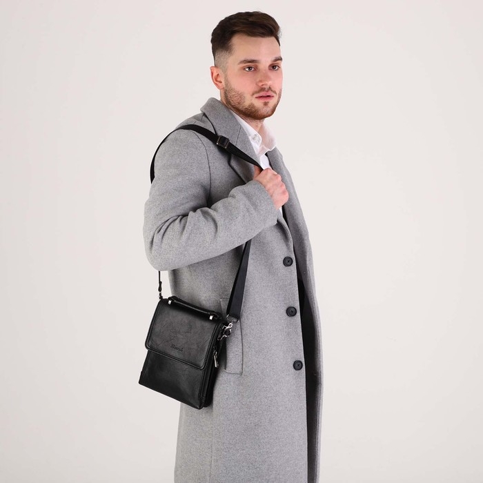 Сумка мужская, цвет чёрный
