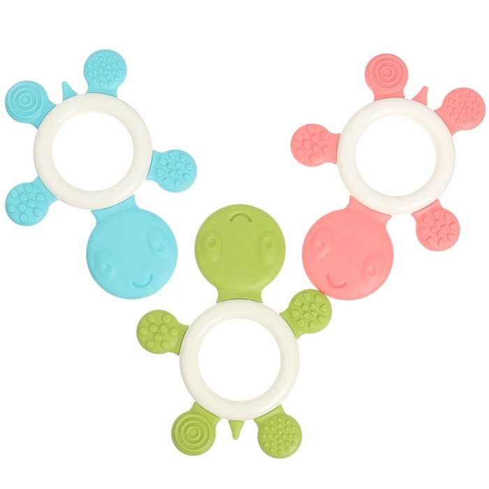 Прорезыватель силиконовый «Черепашка», цвет МИКС, Крошка Я Прорезыватель силиконовый «Черепашка», цвет МИКС, Крошка Я