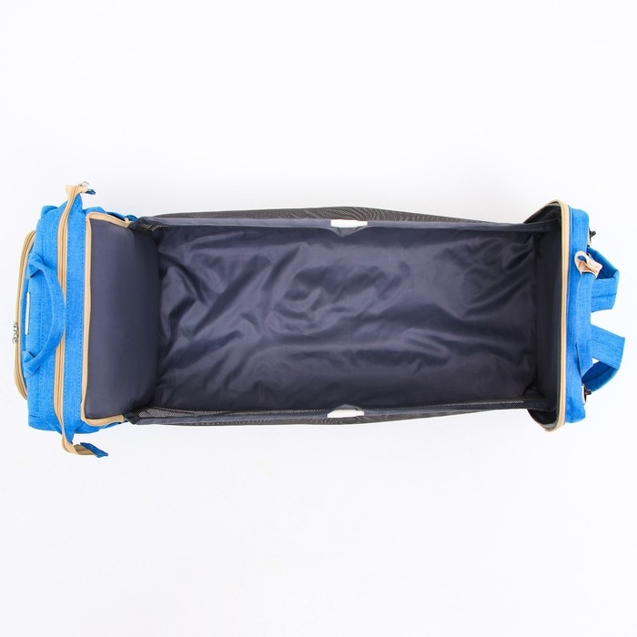 Сумка рюкзак для мамы и малыша с пеленальным ковриком, цвет голубой Сумка рюкзак для мамы и малыша с пеленальным ковриком, цвет голубой