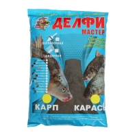 Прикормка DELFI "Мастер", летняя (новая формула), карп-карась, конопля, черная, 800 г Прикормка DELFI "Мастер", летняя (новая формула), карп-карась, конопля, черная, 800 г