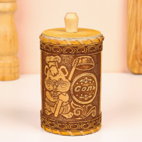 Туес для специй «Хомяк», соль, 8х8х14 см, береста Туес для специй «Хомяк», соль, 8х8х14 см, береста