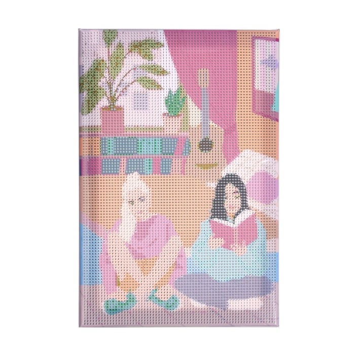 Алмазная мозаика с полным заполнением на подрамнике «Подруги», 20 × 30 см Алмазная мозаика с полным заполнением на подрамнике «Подруги», 20 × 30 см