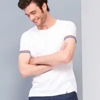 Футболка мужская Rainbow Men, белая с ярко-синим, размер S Футболка мужская Rainbow Men, белая с ярко-синим, размер S