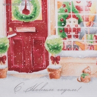 Полотенце Этель "Зимние радости" 40х70см, 100% хлопок, саржа 190гр/м2