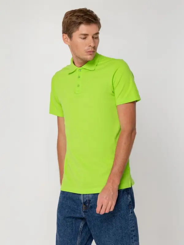 Рубашка поло мужская Virma light, зеленое яблоко, размер S