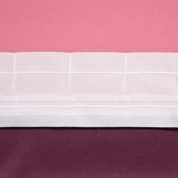 Штора портьерная &laquo;Этель&raquo; 250&times;265 см, двусторонний блэкаут, цвет Сливовый, пл.240г/м&sup2;, 100 п/э
