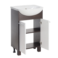 Комплект мебели: Тумба "Венге 50" + раковина "Элегия-50", 48,6 х 30,7 х 82 см