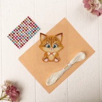 Игрушка из фетра с термонаклейкой, набор для создания &laquo;Котёнок&raquo;
