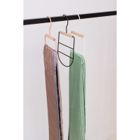 Вешалка для ремней и шарфов LaDо́m Laconique, 11,5&times;23,5&times;1,1 см, многоуровневая, цвет чёрный