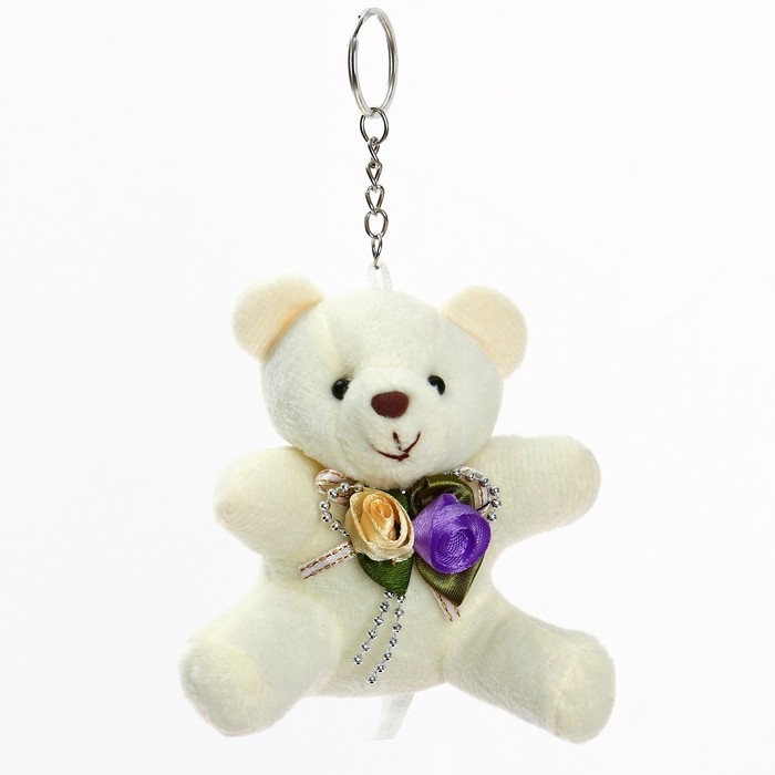 Брелок «Мишка с цветами», цвета МИКС Брелок «Мишка с цветами», цвета МИКС