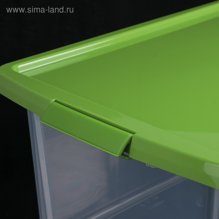 Контейнер для хранения с крышкой, 30 л, 47&times;36,5&times;24,5 см, цвет МИКС