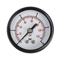 Манометр ZEIN, аксиальный, диаметр корпуса 50 мм, 10 бар, 1/4" Манометр ZEIN, аксиальный, диаметр корпуса 50 мм, 10 бар, 1/4"