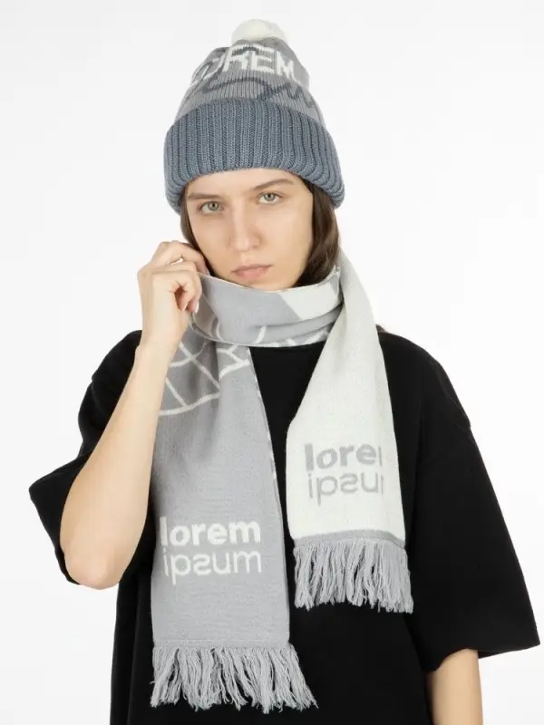 Шарф на заказ Tricksy Classic Fint, M, полушерсть