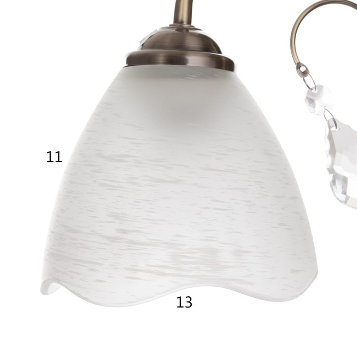 Бра Бра "Роуз" 1х40Вт Е27 Античная бронза 25х13х23см