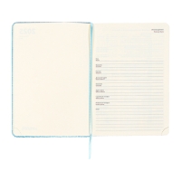 Ежедневник датированный 2025 года A5, 168 листов, deVENTE. Barbara, твердая обложка кожзам с поролоном, перфорацией, ляссе, блок 70, голубой Ежедневник датированный 2025 года A5, 168 листов, deVENTE. Barbara, твердая обложка кожзам с поролоном, перфорацией, ляссе, блок 70, голубой