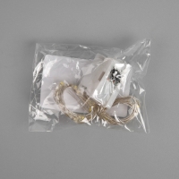 Гирлянда &laquo;Нить&raquo; 2 м роса, IP20, серебристая нить, 20 LED, 3 режима, батарейки AG13х3 (в комплекте), свечение тёплое белое