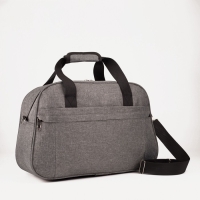 Сумка дорожная на молнии, наружный карман, длинный ремень, цвет серый Сумка дорожная на молнии, наружный карман, длинный ремень, цвет серый