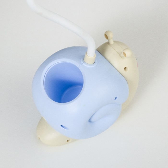 Лампа настольная "Улитка" LED 1 режим 4,2Вт USB синий 8,5х13х29 см RISALUX