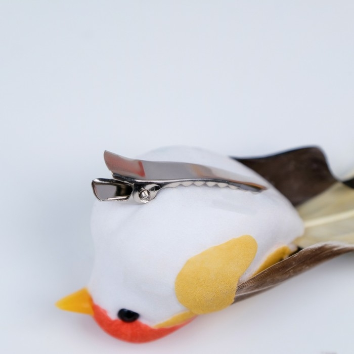 Декор на прищепке "Птица", микс, 12 х 3 х 3 см